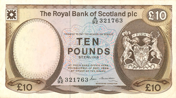 Scotland P-343b - Foreign Paper Money